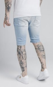 Kraťasy Siksilk - Distressed Denim Shorts Light Blue Wash