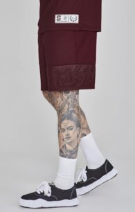 Kraťasy SikSilk - Dynamic Shorts Burgundy