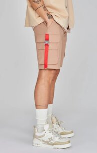 Kraťasy SikSilk - Cargo Shorts Brown