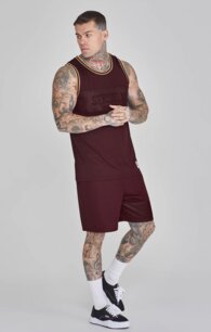 Kraťasy SikSilk - Dynamic Shorts Burgundy