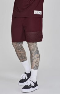 Kraťasy SikSilk - Dynamic Shorts Burgundy