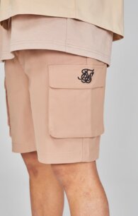 Kraťasy SikSilk - Cargo Shorts Brown