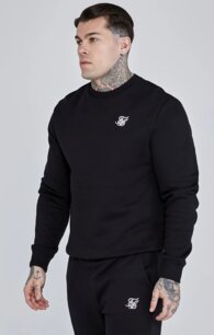 Mikina Siksilk - Essential Sweatshirt black