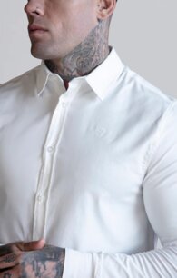 Košeľa Siksilk - Essentials Long Sleeve Shirt white