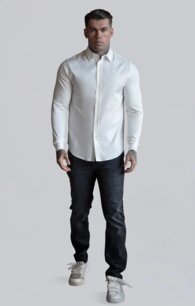 Košeľa Siksilk - Essentials Long Sleeve Shirt white