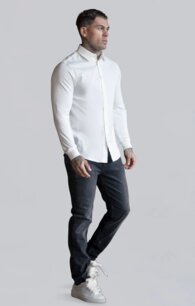 Košeľa Siksilk - Essentials Long Sleeve Shirt white