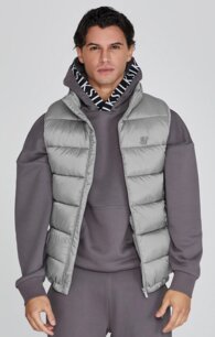 Vesta Siksilk - Gilet Hooded gray