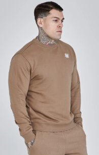 Mikina Siksilk - Essentials Sweatshirt brown